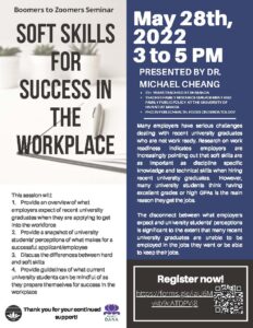 💻🎫Boomers to Zoomers: Soft Skills for Success w/Dr. Michael Cheang @ Online