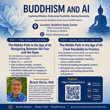 Buddhism and AI flyer image, October 2026 (featured image)